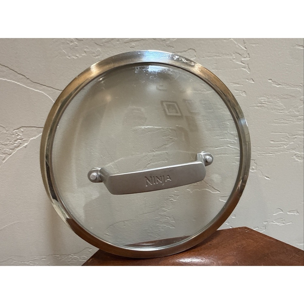 Ninja 8" Replacement Glass Lid with Stainless Steel Handle 20cm